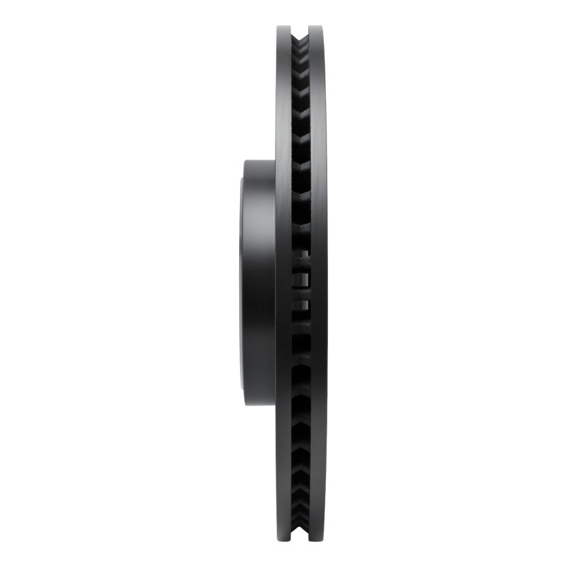Ford Police Interceptor Utility Brake Rotor (1) - Front Left - R1 Concepts - Drilled & Slotted - Black - `20-`25
